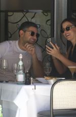 IMOGEN THOMAS and Michel Aramouni on a Lunch Date at Scott