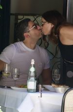 IMOGEN THOMAS and Michel Aramouni on a Lunch Date at Scott