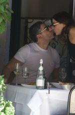 IMOGEN THOMAS and Michel Aramouni on a Lunch Date at Scott