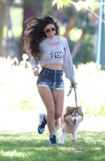 INES TROCCHIA Out with Her Dog at a Park in Beverly Hills 07/15/2024