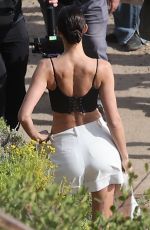 IRINA SHAYK at a Beach Photoshoot in Malibu 07/10/2024