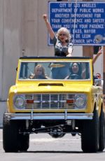 JAMIE LEE CURTIS and LINDSEY LOHAN on the Set of Freaky Friday 2 in Los Angeles 07/25/2024