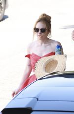 JAMIE LEE CURTIS and LINDSEY LOHAN on the Set of Freaky Friday 2 in Los Angeles 07/25/2024