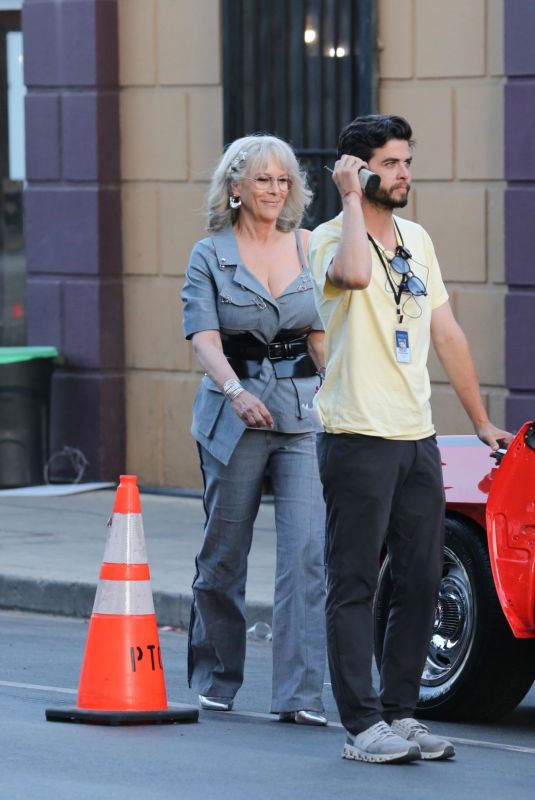 JAMIE LEE CURTIS on the Set of Freaky Friday 2 in Los Angeles 07/19/2024