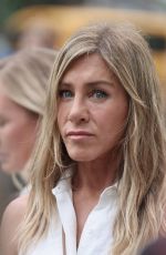 JENNIFER ANISTON on the Set of The Morning Show in New York 07/27/2024