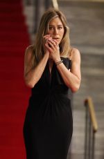 JENNIFER ANISTON on the Set of The Morning Show in New York 07/29/2024