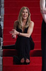 JENNIFER ANISTON on the Set of The Morning Show in New York 07/29/2024