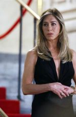 JENNIFER ANISTON on the Set of The Morning Show in New York 07/29/2024