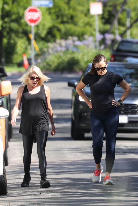 JENNIFER GARNER Out for Morning Walk with a Friend in Brentwood 07/24/2024