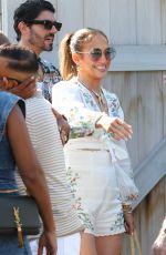 JENNIFER LOPEZ at Lunch with Her Friends and Family in The Hamptons 07/21/2024