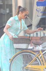 JENNIFER LOPEZ Bikes with Son and Lunches at Pierre