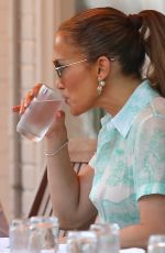 JENNIFER LOPEZ Bikes with Son and Lunches at Pierre