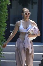 JENNIFER LOPEZ Leaves Equinox Gym in Bridgehampton in New York 07/18/2024
