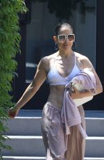 JENNIFER LOPEZ Leaves Equinox Gym in Bridgehampton in New York 07/18/2024