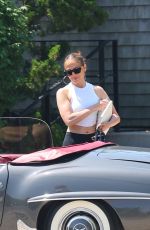 JENNIFER LOPEZ Leaves Equinox Gym in The Hamptons 07/14/2024