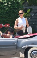 JENNIFER LOPEZ Leaves Equinox Gym in The Hamptons 07/14/2024