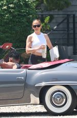 JENNIFER LOPEZ Leaves Equinox Gym in The Hamptons 07/14/2024