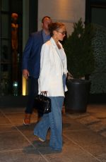 JENNIFER LOPEZ Leaves the Crosby Street Hotel in New York 07/25/2024