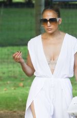 JENNIFER LOPEZ on a bike Ride with Benny Medina and her son Max in New York 07/18/2024
