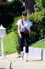 JESSICA ALBA Out Hikinig with a Friend in Beverly Hills Neighborhood 07/01/2024
