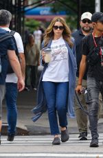 JESSICA BIEL After Filming Scenes for The Better Sister in New York 07/12/2024