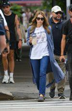 JESSICA BIEL After Filming Scenes for The Better Sister in New York 07/12/2024