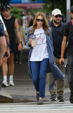 JESSICA BIEL After Filming Scenes for The Better Sister in New York 07/12/2024