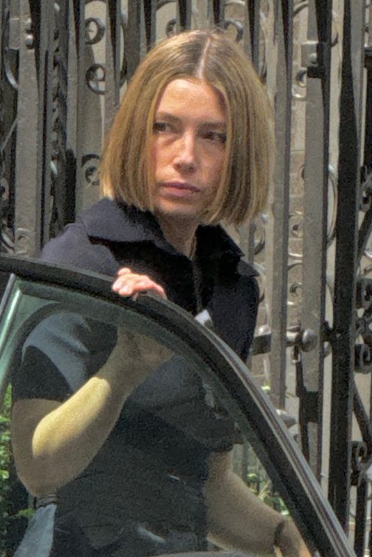 JESSICA BIEL on the Set of The Better Sister in New York 07/10/2024