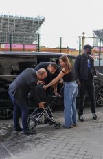 JULIA BONILLA and Rudy Gobert Arrives at Hotel de la Marine in Paris 07/19/2024