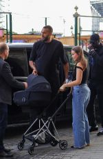 JULIA BONILLA and Rudy Gobert Arrives at Hotel de la Marine in Paris 07/19/2024