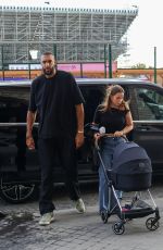 JULIA BONILLA and Rudy Gobert Arrives at Hotel de la Marine in Paris 07/19/2024