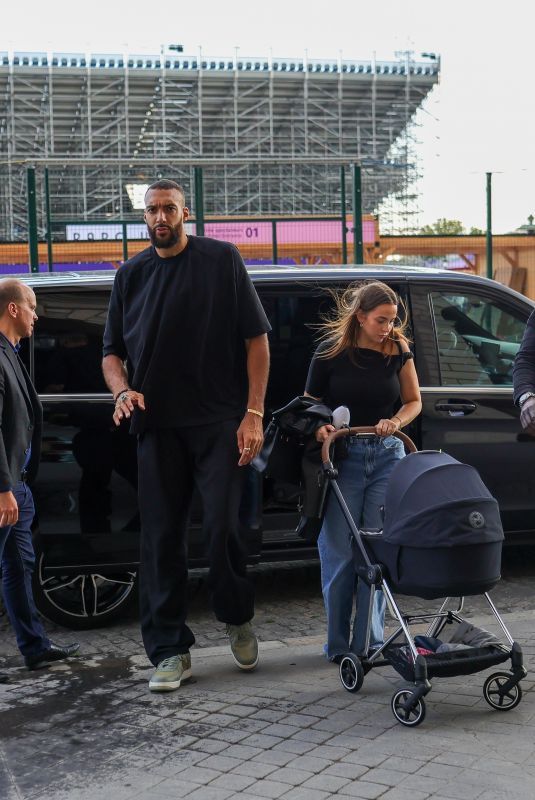 JULIA BONILLA and Rudy Gobert Arrives at Hotel de la Marine in Paris 07/19/2024