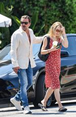 JULIA STAMBLER and Sean Stewart Out in Los Angeles 07/04/2024