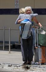 JULIANNE and MARRIANN HOUGH at Burbank Airport 07/02/2024