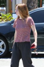 KAITLYN DEVER Charges EV at Sportsman Lodge in Studio City 07/02/2024