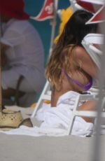 KARINA JELINEK in Bikini at a Beach in Miami Beach 07/17/2024