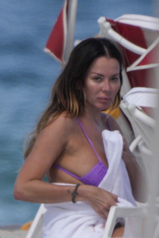 KARINA JELINEK in Bikini at a Beach in Miami Beach 07/17/2024