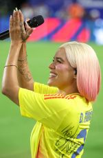 KAROL G at Copa America 2024 Final at Hard Rock Stadium in Miami Gardens 07/15/2024