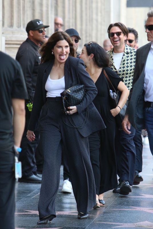 KATHRYN HAHN Leaves Star Ceremony for Kevin Feige in Hollywood 07/25/2024