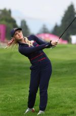 KATHRYN NEWTON Playing at Pro-Am Prior to Amundi Evian Championship at Evian Resort Golf Club in Evian-les-Bains in France 07/10/2024