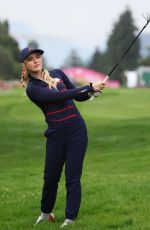 KATHRYN NEWTON Playing at Pro-Am Prior to Amundi Evian Championship at Evian Resort Golf Club in Evian-les-Bains in France 07/10/2024