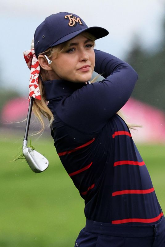 KATHRYN NEWTON Playing at Pro-Am Prior to Amundi Evian Championship at Evian Resort Golf Club in Evian-les-Bains in France 07/10/2024