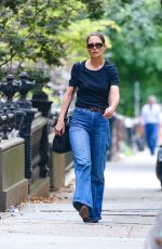 KATIE HOLMES Out and About in New York 07/26/2024