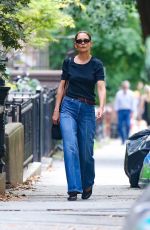 KATIE HOLMES Out and About in New York 07/26/2024