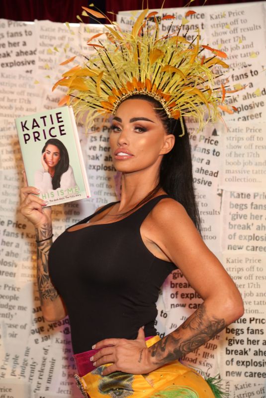 KATIE PRICE Launches Her New Book This Is Me at Royal Vauxhall Tavern Pub in London 07/17/2024