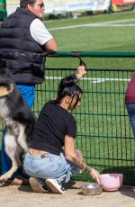 KATIE PRICE Supports Boyfriend JJ Slater at a Charity Football Match in Cambridgeshire 07/07/2024