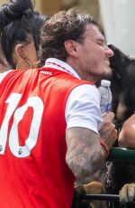 KATIE PRICE Supports Boyfriend JJ Slater at a Charity Football Match in Cambridgeshire 07/07/2024