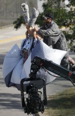 KATY PERRY on the Set of Her New Music Video in Barcelona 07/19/2024