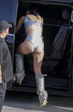 KATY PERRY on the Set of Her New Music Video in Barcelona 07/19/2024