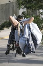 KATY PERRY on the Set of Her New Music Video in Barcelona 07/19/2024